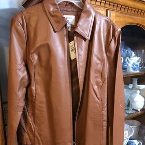 NWT leather coat